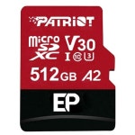 PATRIOT MEMORY EP Series 512GB microSDXC UHS-I CL10 U3 V30 A2 4K Video Supporting - PEF512GEP32MCX | BIG W