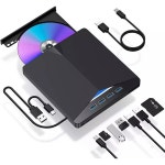 7 In 1 External CD DVD Drive USB 3.0 SD Disc Player Burner Writer For Laptop Mac | BIG W