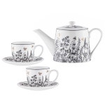 5pc Ashdene Queen Bee Tea Party/Coffee Latte Drink Set w/ Teapot/2x Cup/Saucer | BIG W