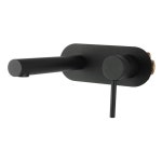 6Star 4L/M Round Black Basin Wall Mixer Tap Bath Spout WELS | BIG W