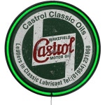 LARGE Castrol Motor Oil Bar Garage Wall Light Sign White Neon | BIG W