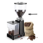 Catzon Flat Burr Coffee Grinder Electric 1L with 19 Adjustable Settings-Black | BIG W