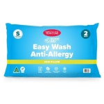 4PK Tontine Quick Dry Easy Wash Anti Allergy Bedding Pillow High & Firm | BIG W