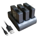 Replacement 1250mAh Battery for GoPro Hero 8 7 6 5 AHDBT-501 AHDBT-601 AHDBT-701 AHDBT-801 601-27537-000 AABAT-001 AABAT-001-AS... 