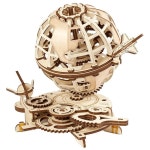 338pc Ugears Sky Watcher Tourbillon Clock Mechanical Wooden 3D Puzzle/Model 14+ | BIG W