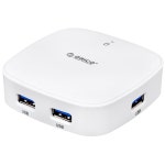 [H4818-U3] Orico Portable 4 Ports USB 3.0 Hub 4 Port USB Mini Adapter Super Speed 5Gbps H4818 | BIG W