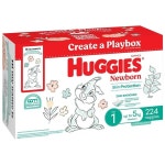 Huggies Unisex Nappies Size 1 Newborn with 224 Nappies | BIG W