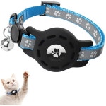 Reflective Pet Airtag Dog Cat Collar Holder for Apple Air Tag Protective Case-Green | BIG W