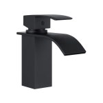 Bathroom Black Square Basin Mixer Tap Vanity Sink Brass WELS 6Star 4L/M | BIG W