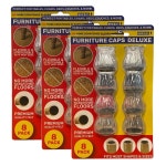 24pc Hercules Deluxe Furniture Chair/Table/Bed Legs Floor Protection Cover Caps | BIG W