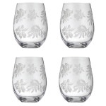 Ohelo Blue Tumbler With Etched Swallows 400ml | BIG W