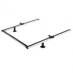 Cruz 2 aluminium extensible roller supports + 80 cm inox roller, 941-193 | BIG W