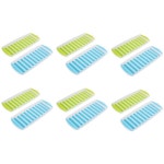 6x 2pc Appetito Ice Tray Easy Release/Flexible Base 21 Cube Round Blue/Lime | BIG W