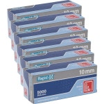6 Boxes Rapid High Performance Staples 53/10 Box 5000 | BIG W