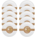 300pc Lemon & Lime Eco/Biodegradable/Compostable Disposable 18cm Side Plate Whit | BIG W