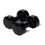 2x Vinyl Dipped Weighted Dumbbell 6kg Home Gym Training Workout Fitness Set | BIG W