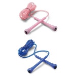 2x Body Sculpture 275cm PVC Skip/Jump Rope Gym/Fitness Workout w/Plastic Handles | BIG W