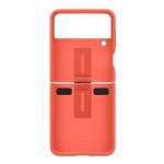 Samsung Galaxy Z Flip3 5G Silicone Cover with Ring - Coral | BIG W