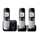 Panasonic KXTG6823ALB Digital Cordless Answering System with 3 Handsets | BIG W