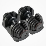 FitnessLab 48kg Adjustable Dumbbells Dumbbell Set Weight Dumbbells Plates Exercise Fitness 2x 24kg | BIG W