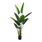 Glamorous Fusion Traveller Palm Tree Artificial Fake Plant Decorative 150cm In Pot - Green | BIG W