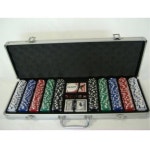 Poker Chips - 300 Blank in Silver Case 11.5gm | BIG W