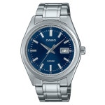 Casio Analog Stainless Steel Blue Dial Quartz MTP-B180D-2AV MTPB180D2 Mens Watch | BIG W