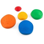 Costway 5PCS Colorful Stepping Stones Stackable Balance River Stone Set w/Non-Slip Edge Multi | BIG W