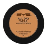 BYS All Day Wear 8g Pressed Powder Flawless Coverage Face Makeup Sand Beige | BIG W