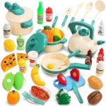 CUTE STONE 40PCS Kids Play Kitchen Accessories Play Cooking Toys Food Cookware | BIG W