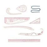 9pc French Curve Ruler Set DIY Sewing Pattern Measuring Tool for Dressmaker | BIG W