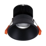 Moon Recessed LED Downlight Tube Black 3CCT - 22810 | BIG W