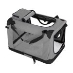 Floofi Lightweight Portable Pet Carrier with Removable Cover Extra Large Grey | BIG W