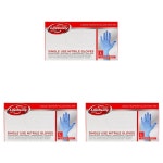 300pc Lifebuoy Nitrile Medical Examination Gloves Disposable Powder Free LRG | BIG W