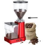 Catzon Flat Burr Coffee Grinder Electric 1L with 19 Adjustable Settings-Black | BIG W