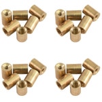 48pc Formula Sports Brass Ferrule Screw Durable Cue Tip Replacement 9mm Gold | BIG W