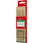 Faber-Castell Naturals Graphite Pencils with Eraser HB 6pk | BIG W