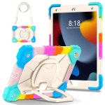 For iPad 9th Gen 10.2 Case Kids Heavy Duty Shockproof Cover - Rainbow | BIG W
