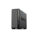 Synology DiskStation DS124 1-Bay 3.5 Diskless 1xGbE NAS (Tower) , Realtek RTD1619B 64-bit 4-core 1.7 GHz 1 GB DDR4 non-ECC 2... 