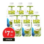 H2 COCO 2L COCONUT WATER 6 PACK | BIG W