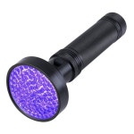 100 LED UV Flashlight Torch Light Lamp Ultraviolet Blacklight Aluminum 395 nM | BIG W