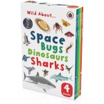 Wild About Space, Bugs, Dinosaurs, Sharks 4 780201 Book Slipcase Set | BIG W