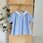 유아옷 아기옷 쇼핑몰 비니비 HC 라인레이스블라우스, 아동예쁜 북유럽아이옷 유아동의류사이트