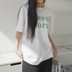 사이즈 걱정없는 여성의류 쇼핑몰 블루팝스♥ 메르씨 실켓티셔츠 TS8090