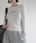 사이즈 걱정없는 여성의류 쇼핑몰 블루팝스♥ 에디레터링 티셔츠 TS8905