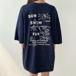 [무료배송]썬스윔 박시핏 반팔 티셔츠 - t (남여공용) 티셔츠 bonzishop (본지샵) [무료배송]썬스윔 박시핏 반팔 티셔츠 - t (남여공용)