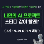 주식회사 메타코드M 포트폴리오 스터디 참가자 모집 부산외국어대학교