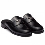 바이스트 명품쇼핑몰 BUYEST 바이스트 명품쇼핑몰 BUYEST|◆당일◆23SS 여성 삼각로고 브러시드 뮬 블랙 1D918M 055 F0002