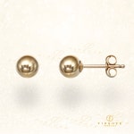 buyKOREA for Buyers-14K Gold Filled Ball EarringPost with R 14K Gold Filled Ball EarringPost with Ring Earring