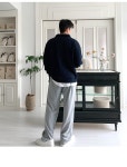 빅사이즈남성쇼핑몰 바이모노 데니 하프 버튼 니트[M,L,XL,2XL,3XL-4XL]